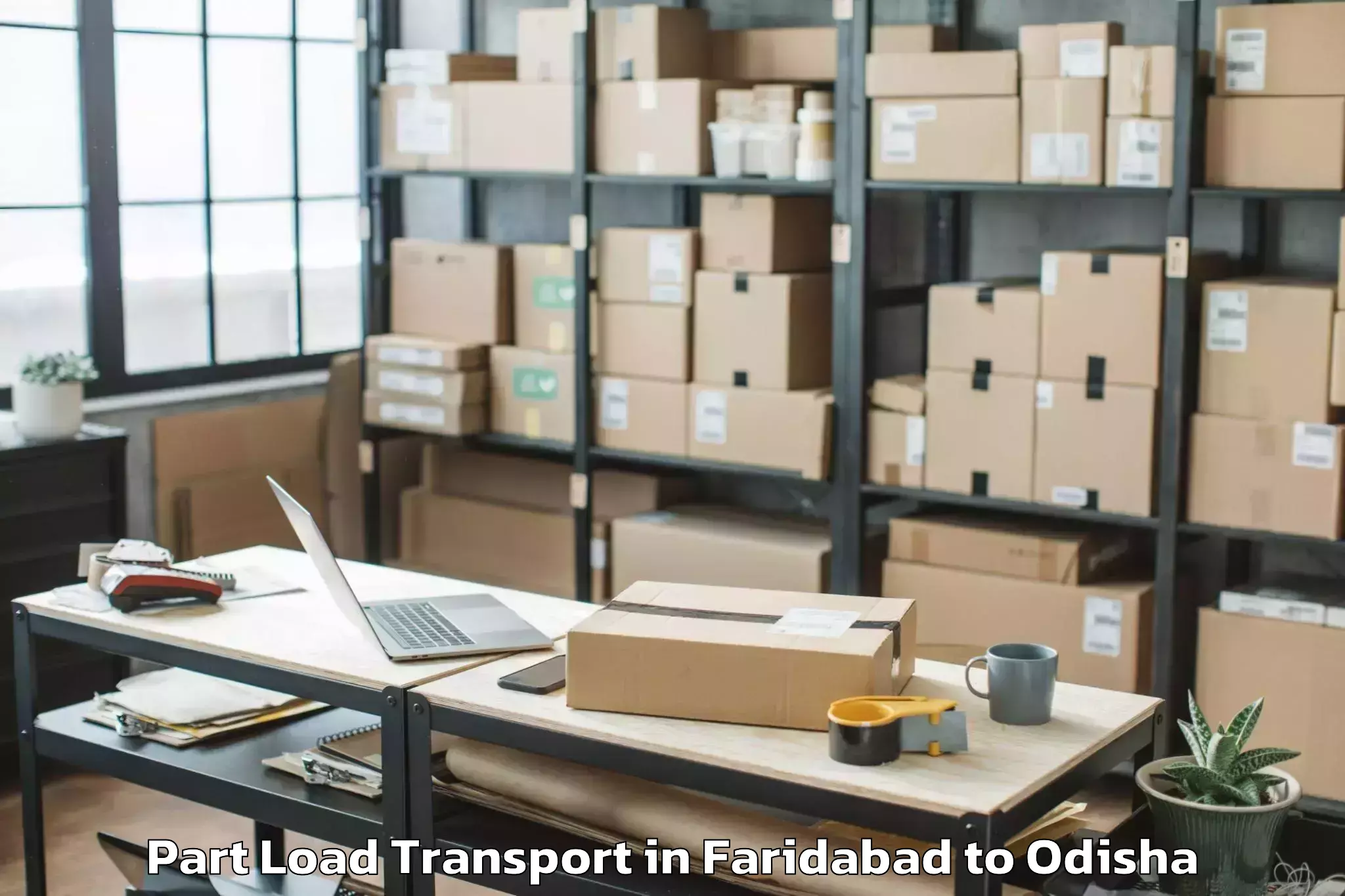 Faridabad to Chittarkonda Part Load Transport Booking